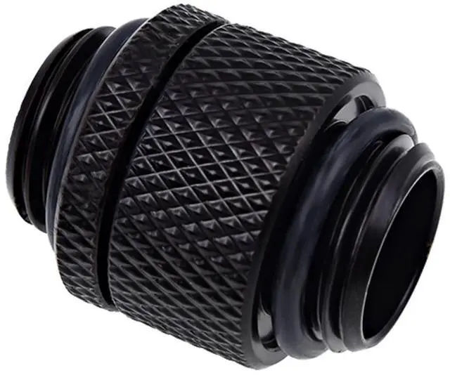 Alt view image 3 of 7 - Alphacool Eiszapfen G1/4" Male to Male 10mm Extender Fitting, Rotary, Deep Black, 4-pack