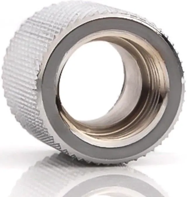 Alt view image 7 of 7 - Bitspower G1/4" Female to Female Extender, 20mm, Silver Shining