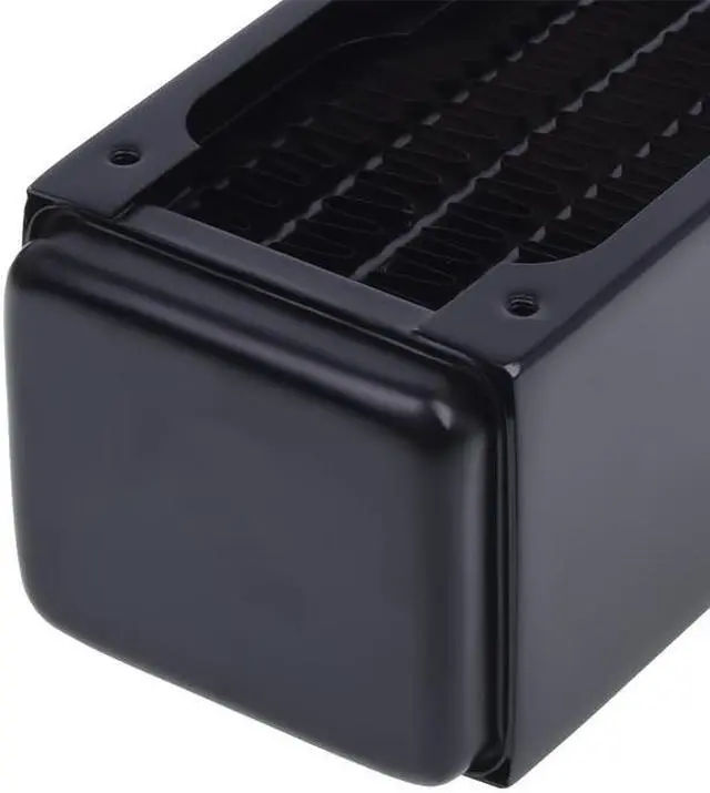 Alt view image 4 of 8 - Alphacool NexXxos XT45 Full Copper Radiator 100, 50mm x 2, Dual Fan, Black