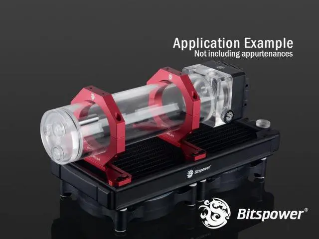 Alt view image 2 of 2 - Bitspower Premium Reservoir Mount, Abrasive Red