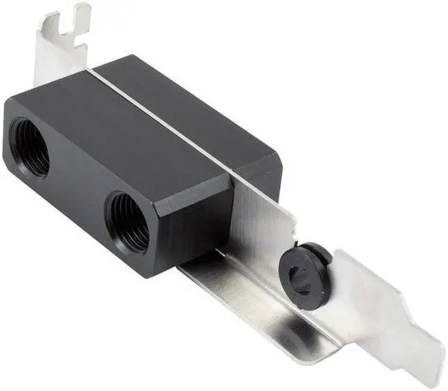 Alt view image 2 of 3 - Aquacomputer Slot Cover with 2x G1/4" Ports