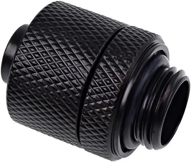 Alt view image 3 of 8 - Alphacool Eiszapfen G1/4" to 10mm ID, 13mm OD Compression Fitting for Soft Tubing, Deep Black