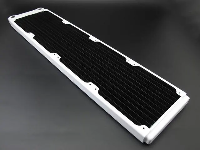 Alt view image 5 of 12 - XSPC TX480 Ultra Thin Radiator, 120mm x 4, Quad Fan, White