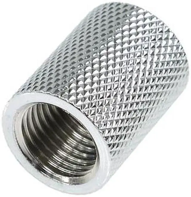 Alt view image 2 of 4 - Alphacool HF G1/4" Female to Female Extender Fitting, 22mm, Chrome, 4-pack