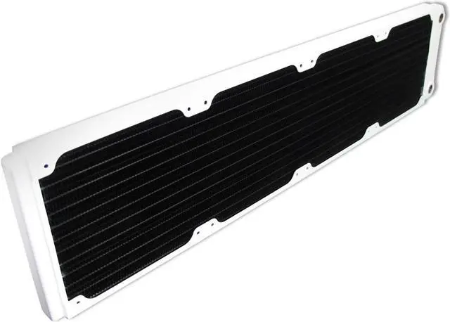 Alt view image 8 of 12 - XSPC TX480 Ultra Thin Radiator, 120mm x 4, Quad Fan, White