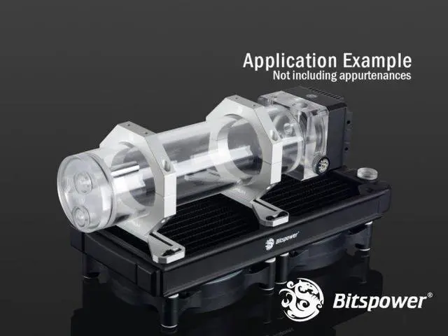 Alt view image 2 of 2 - Bitspower Premium Reservoir Mount, Abrasive Silver