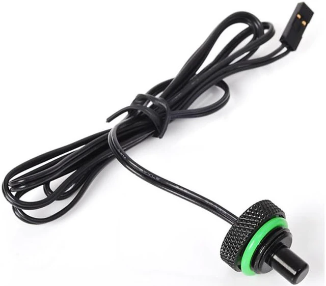 Main image of Bitspower G1/4" Temperature Sensor Stop Fitting, Matte Black