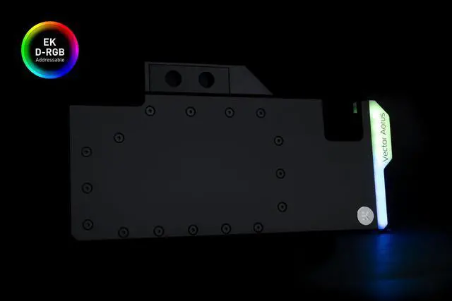 Alt view image 3 of 5 - EKWB EK-Quantum Vector Aorus RTX 2080 Ti GPU Waterblock, Digital RGB, Nickel/Acetal