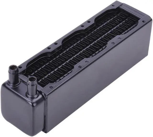 Alt view image 5 of 10 - Alphacool NexXxos XT45 Full Copper Radiator 120, 40mm x 3, Triple Fan, Black