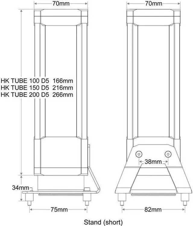 Alt view image 3 of 4 - Watercool HEATKILLER Tube Reservoir, 150mm, D5