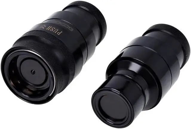 Alt view image 6 of 14 - Alphacool G3/8" Eiszapfen HF Quick Release Connector Kit, Deep Black