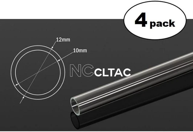 Main image of Bitspower None Chamfer Crystal Link Tube, 12mm OD, 500mm, Clear, 4-pack