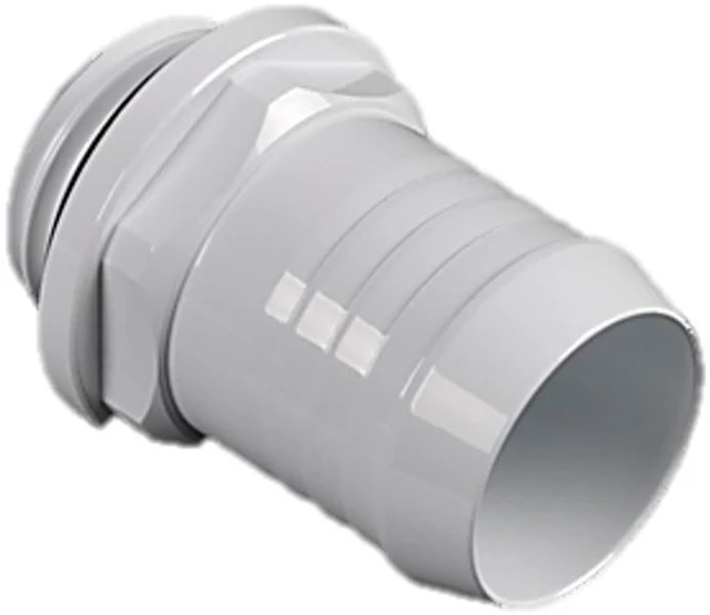 Alt view image 2 of 3 - Bitspower G1/4" to 1/2" Barb Fitting for Soft Tubing, Deluxe White, 4-pack