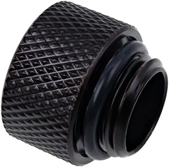 Alt view image 2 of 7 - Alphacool Eiszapfen G1/4" Male to Female 10mm Extender Fitting, Deep Black, 4-pack