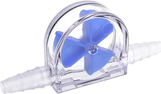 Alt view image 2 of 7 - Alphacool Eisfluegel Flow Indicator, Blue Fins, Clear Body