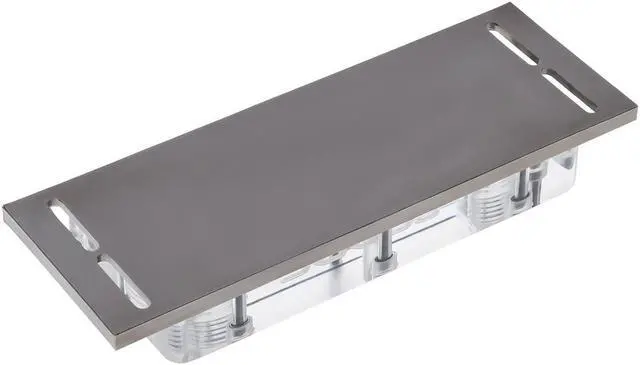 Alt view image 2 of 8 - Alphacool D-RAM Cooler X4 Universal, Black Nickel/Plexi