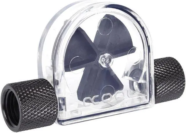 Alt view image 2 of 6 - Alphacool Eisfluegel Flow Indicator, Black Fins, Clear Body