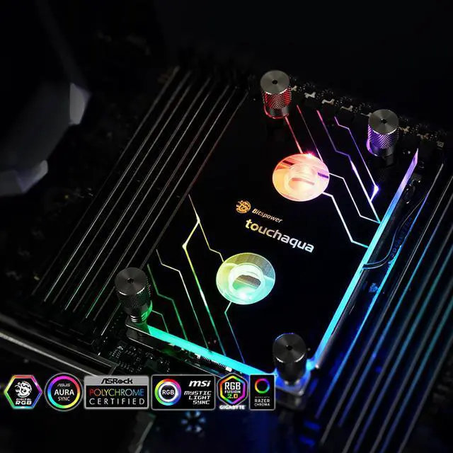 Alt view image 3 of 5 - Bitspower Touchaqua CPU Water Block Summit MS CPU Waterblock, AMD X399 Platform