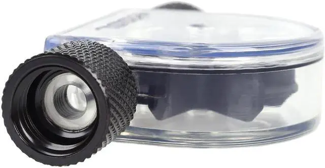 Alt view image 3 of 6 - Alphacool Eisfluegel Flow Indicator, Black Fins, Clear Body