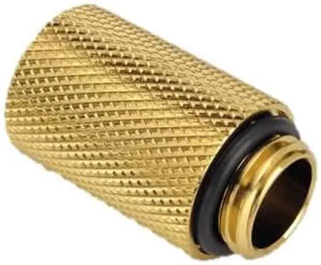 Alt view image 2 of 4 - Bitspower G1/4" Male to Female Extender Fitting, 25mm, True Brass