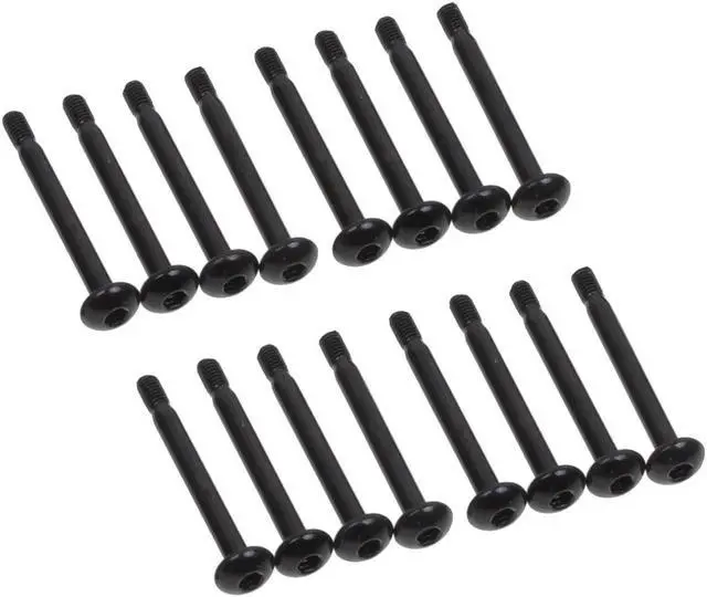 Main image of Alphacool NexXxos Fan Mounting Screw, M3 x 30mm, Black, 16-pack