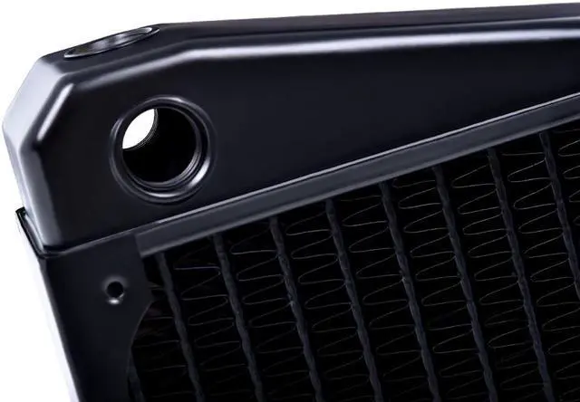 Alt view image 5 of 10 - Alphacool NexXxos UT60 Full Copper X-Flow Radiator 480, 120mm x 4, Quad Fan, Black