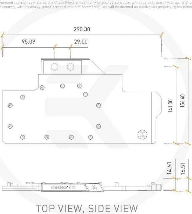 Alt view image 4 of 4 - EKWB EK-Vector Trio RTX 2080 Ti RGB GPU Waterblock, Nickel/Acetal