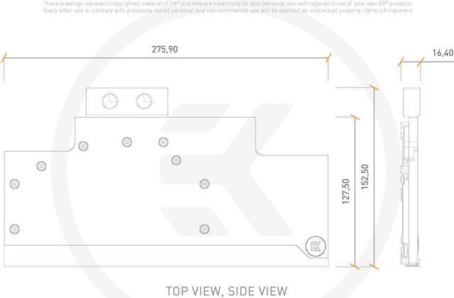 Alt view image 4 of 8 - EKWB EK-FC Trio RTX 2080 Ti Classic RGB GPU Water Block, Nickel/Plexi