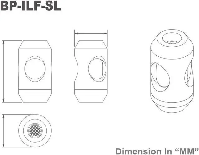 Alt view image 4 of 6 - Bitspower G1/4" In-Line Filter, Silver Shining