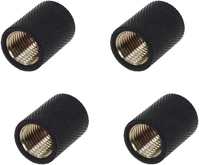 Main image of Alphacool HF G1/4" Female to Female Extender Fitting, 22mm, Deep Black, 4-pack