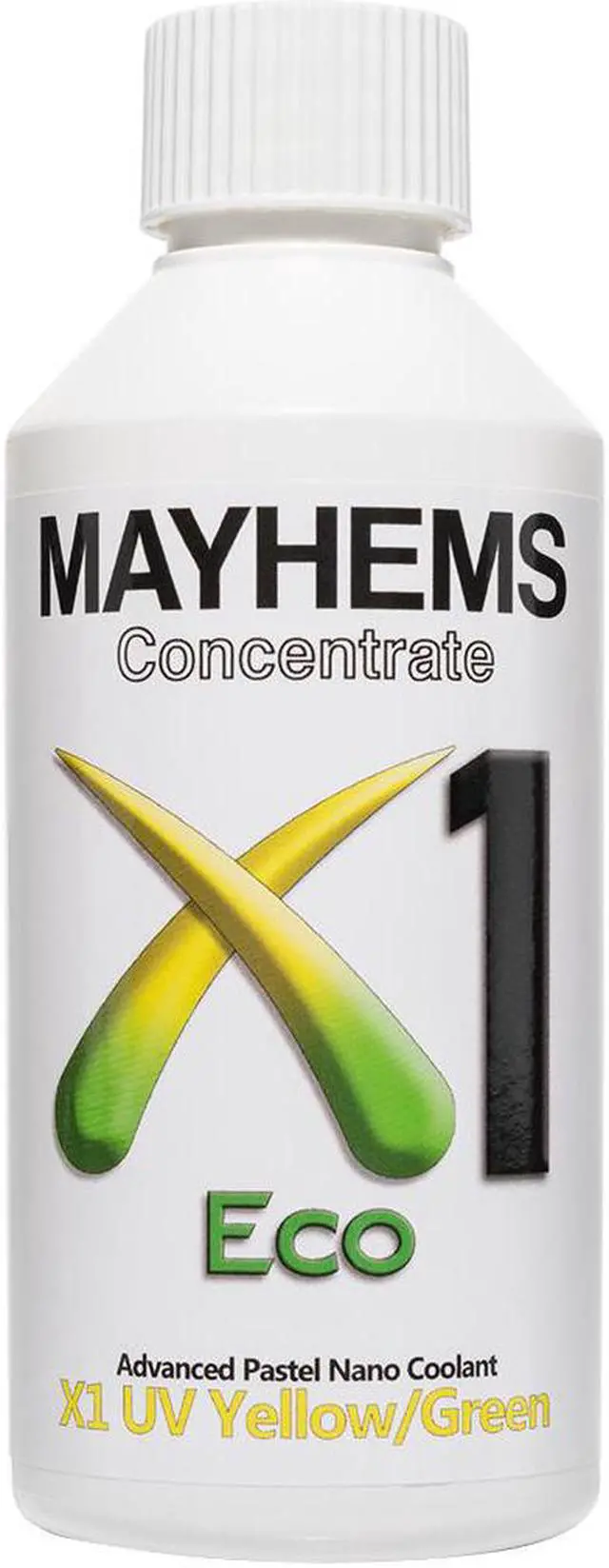 Main image of Mayhems X1 Eco PC Coolant Concentrate, 250mL, UV Yellow / Green