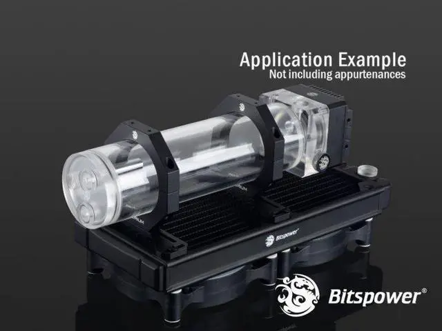 Alt view image 2 of 7 - Bitspower Premium Reservoir Mount, Abrasive Black