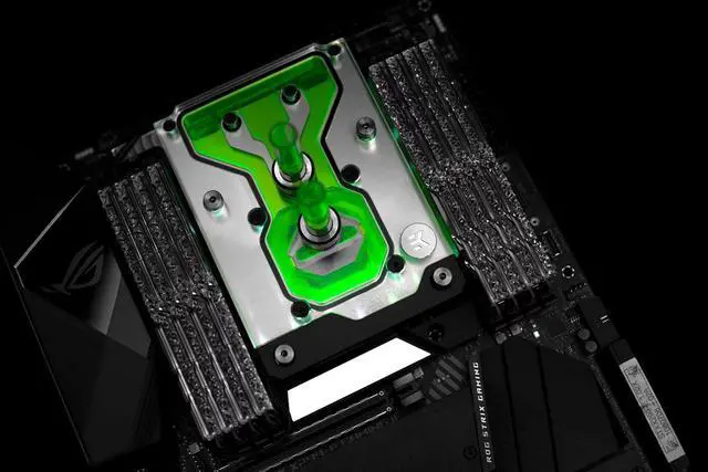 Alt view image 4 of 8 - EKWB EK-Quantum Momentum ROG Strix X299-E Gaming II Monoblock, D-RGB, Plexi