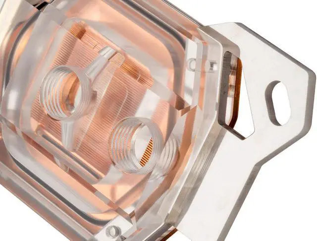 Alt view image 3 of 7 - Watercool HEATKILLER IV BASIC CPU Water Block (AMD, AM4 ready), Acryl Clean