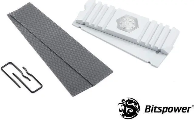Alt view image 3 of 3 - Bitspower M.2 SSD Armor Advanced Version, White
