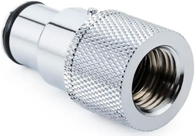 Main image of Bitspower Quick Disconnect Male Fitting with G1/4" Female Extender, Silver Shining