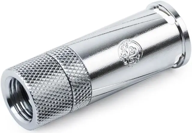 Main image of Bitspower Quick Disconnect Female Fitting with Rotary IG1/4" Extender, Silver Shining