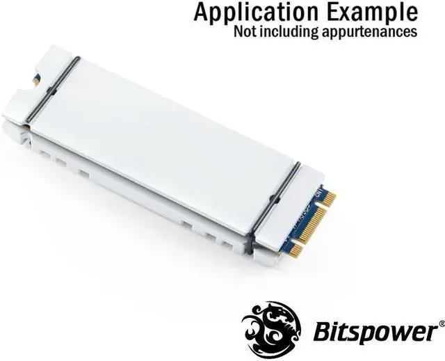 Alt view image 2 of 3 - Bitspower M.2 SSD Armor Advanced Version, White