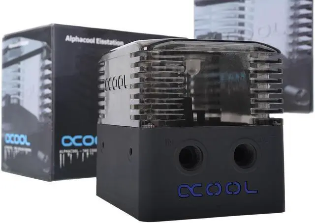 Alt view image 3 of 15 - Alphacool Eisstation Reservoir and DC-LT 2600 Ultra pump