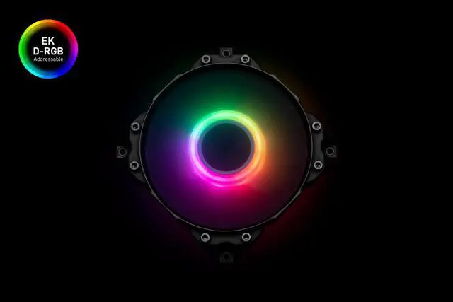 Alt view image 3 of 6 - EKWB EK-Vardar X3M 120ER PWM 120mm Fan, 500-2200 RPM, Digital RGB, Black