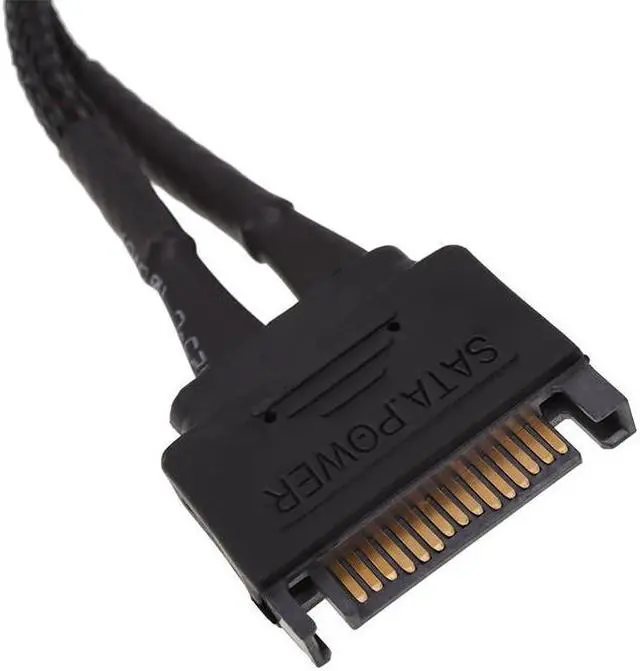 Alt view image 3 of 8 - Phobya power sata Y-cable internal to 3Pin 5V and 12V 20cm  - black