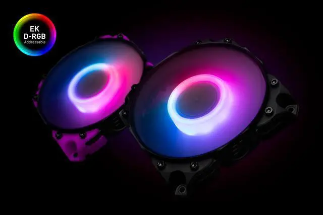 Alt view image 4 of 6 - EKWB EK-Vardar X3M 120ER PWM 120mm Fan, 500-2200 RPM, Digital RGB, Black