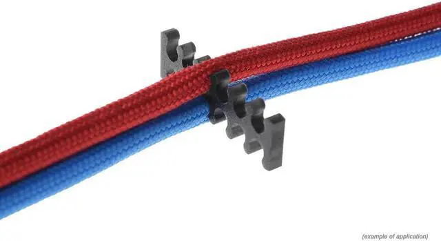 Alt view image 8 of 8 - Alphacool Eiskamm X12 - 3mm Black- 4 pcs (24754)