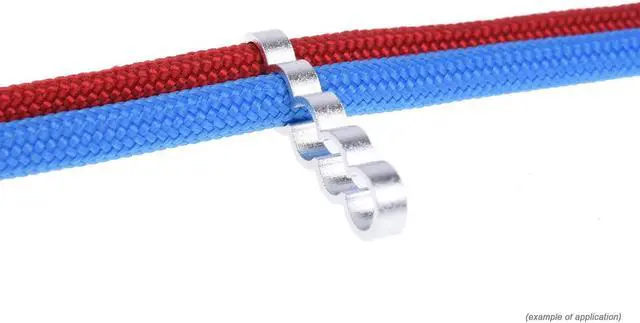 Alt view image 8 of 8 - Alphacool Eiskamm Aluminum X5 Flat - 4mm Silver- 4 pcs (24777)