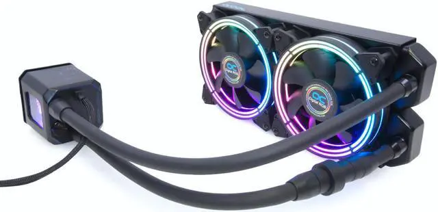 Alt view image 2 of 15 - Alphacool Eisbaer Aurora All-In-One CPU Cooler, 240, Digital RGB