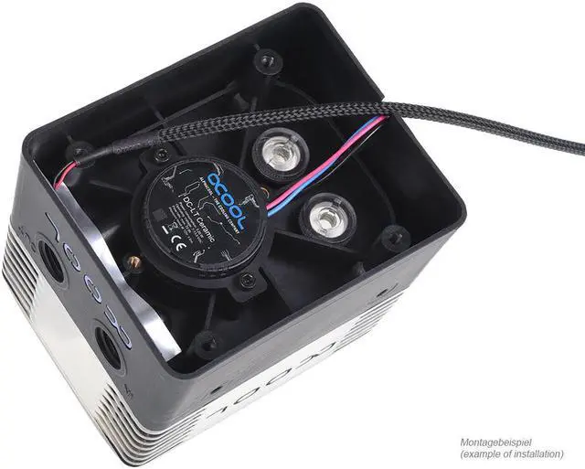 Alt view image 4 of 15 - Alphacool Eisstation Reservoir and DC-LT 2600 Ultra pump