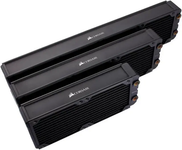 Alt view image 4 of 10 - Corsair Hydro X Series XR7 480mm Water Cooling Radiator
