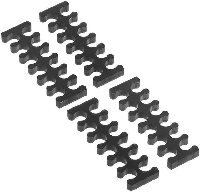 Alt view image 7 of 8 - Alphacool Eiskamm X12 - 3mm Black- 4 pcs (24754)