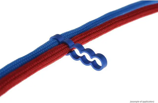 Alt view image 9 of 9 - Alphacool Eiskamm Aluminum X5 Flat - 4mm Blue - 4 pcs (24795)