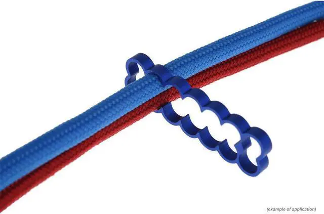 Alt view image 8 of 8 - Alphacool Eiskamm Aluminum X14 - 4mm Blue - 4 pcs (24791)